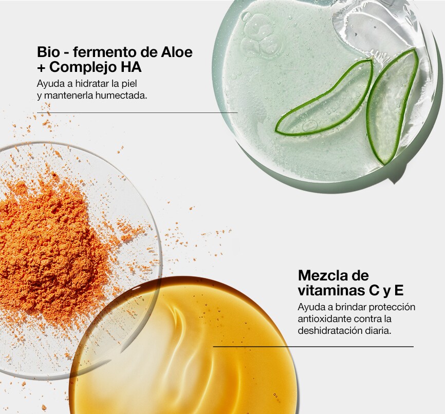 Bio - fermento de Aloe + Complejo HA Ayuda a hidratar la piel y mantener la humedad