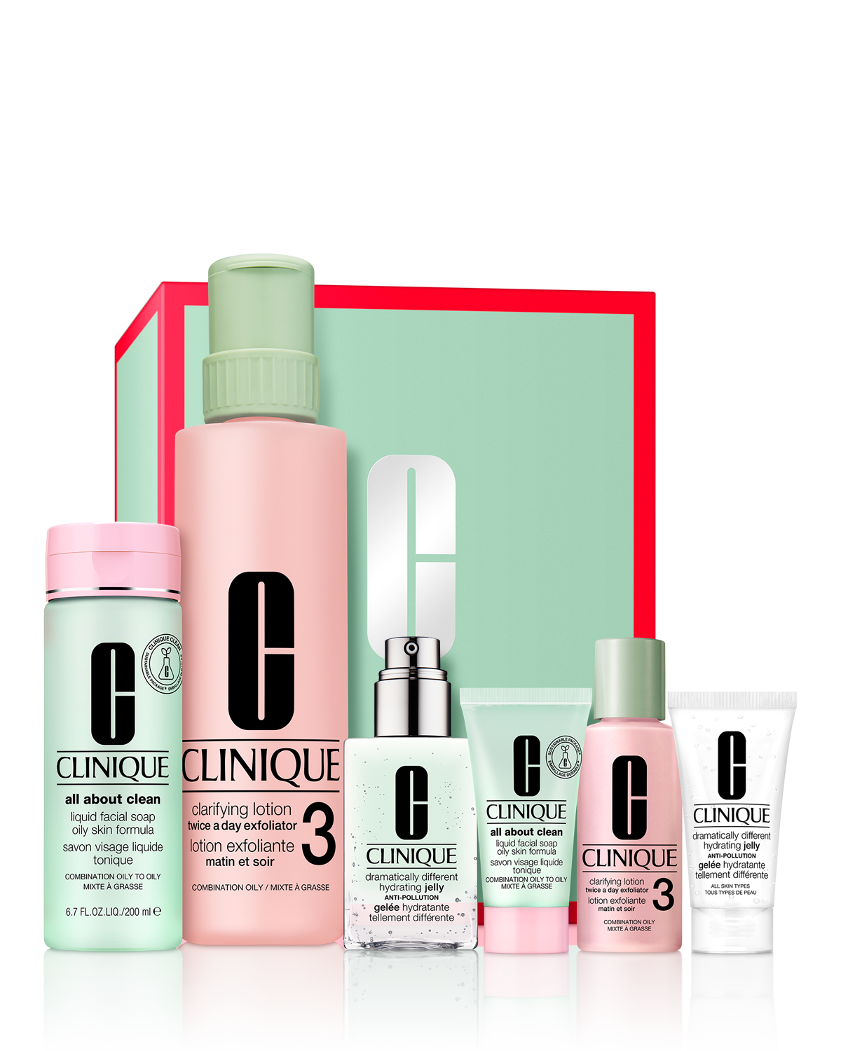 Clinique Set Great Skin Everywhere para pieles Mixtas Grasas y Grasas