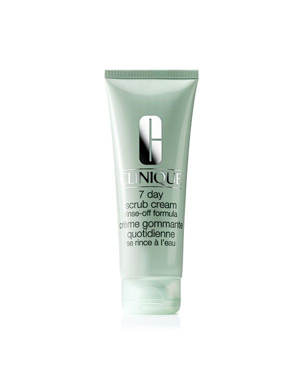 Exfoliante 7 Day Scrub Cream Rinse-Off Formula, Remueve células muertas, refina. Ayuda a minimizar la apariencia de líneas finas.