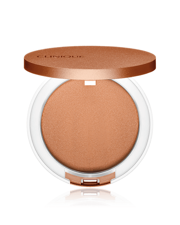 True Bronze Pressed Powder Bronzer, Polvo para bronceado ligero, da a la piel un resplandor natural, como besada por el sol. Perfecto para llevar contigo.