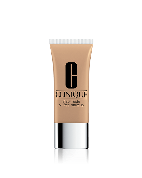 Base de Maquillaje Stay-Matte Oil-Free Makeup, Stay-Matte permanece impecable, sin resquebrajarse ni desvanecerse. Su fórmula absorbe el brillo, controla la grasa y resiste la transpiración. Su acabado mate dura todo el día.
