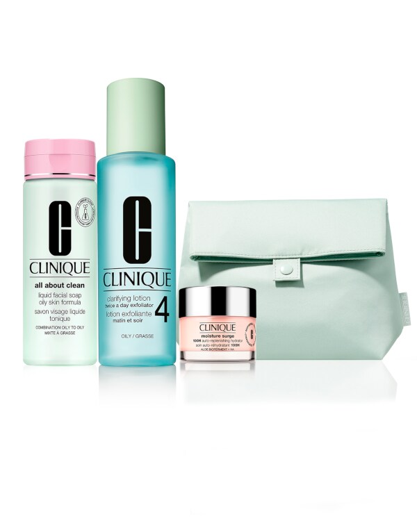 Set Piel Fresca a tu Medida - Piel Grasa, Los productos iconos de Clinique en un set hecho para atender las necesidades de tu piel.