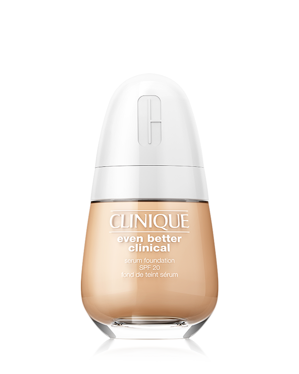 Even Better Clinical Serum Foundation SPF 20, Nuestro primer maquillaje clínico con la tecnología de 3 sueros. Esta fórmula sin aceites incluye ácido hialurónico, ácido salicílico, y vitamina C + UP302 para que tu piel se vea mejor que nunca.