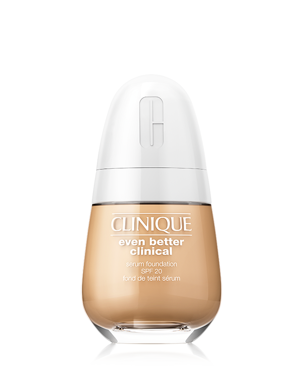 Even Better Clinical Serum Foundation SPF 20, Nuestro primer maquillaje clínico con la tecnología de 3 sueros. Esta fórmula sin aceites incluye ácido hialurónico, ácido salicílico, y vitamina C + UP302 para que tu piel se vea mejor que nunca.