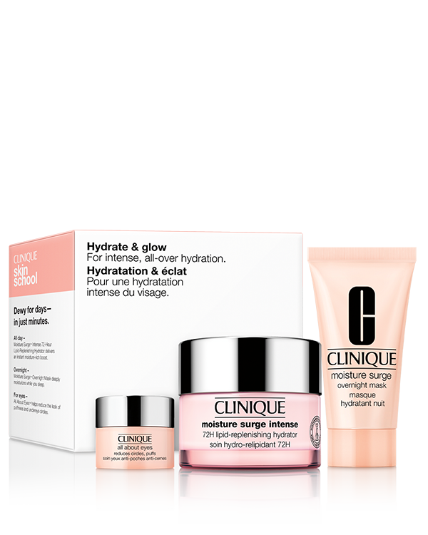 Set Hidratación &amp; Brillo &lt;p style=&quot;color:red; font-weight:bold;&quot;&gt;39% OFF&lt;/p&gt;, Set de hidratación profunda que incluye 1 crema hidratante , 1 mascarilla nocturna y 1 crema para ojos.