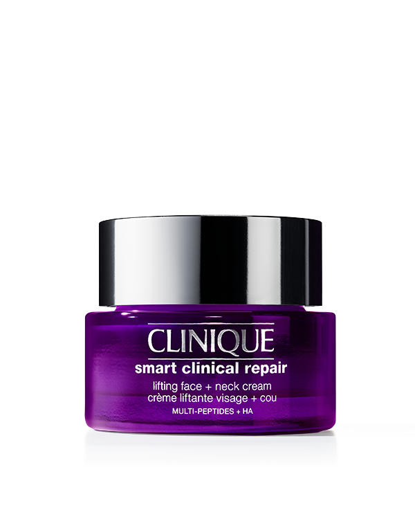 Smart Clinical Repair Firmeza + Lifting para Rostro y Cuello, Una poderosa crema para rostro y cuello que reafirma y corrige visiblemente las líneas y arrugas