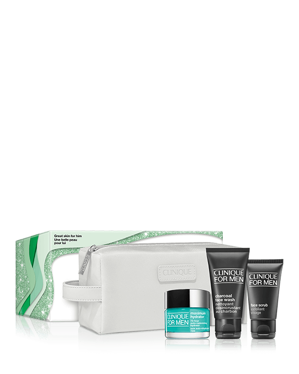 Set For Men Piel Fresca para él, Un atractivo set con las tres fórmulas más vendidas de Clinique For Men™.