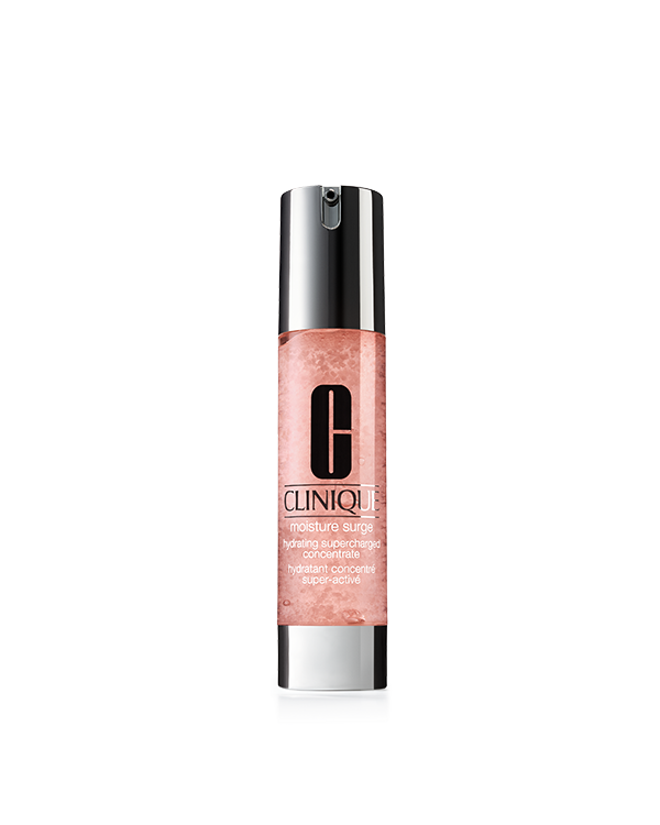 Concentrado hidratante Moisture Surge&amp;trade; Hydrating Supercharged Concentrate, Fórmula innovadora agua-gel, ultra-ligera, con antioxidantes que aumentan al instante 179% la humectación, dejando la piel ligera y suave.